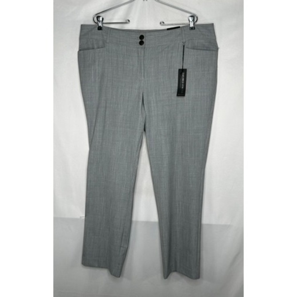 Lane Bryant NWT The Sophie Straight Leg Pants Grey Tailored Stretch Size 20 NEW